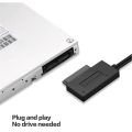 PzzPss USB 2.0 to Mini Sata II 7+6 13Pin Adapter Converter Cable For Laptop CD/DVD ROM Slimline Drive Converter HDD Caddy. 