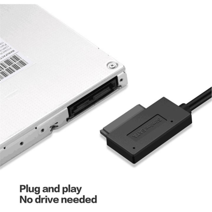 PzzPss%20USB%202.0%20to%20Mini%20Sata%20II%207+6%2013Pin%20Adapter%20Converter%20Cable%20For%20Laptop%20CD/DVD%20ROM%20Slimline%20Drive%20Converter%20HDD%20Caddy%20-%20Image%202