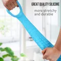 1 Pc Silicone Back Scrubber for Shower - Exfoliating & Deep Clean Body Brush, Comfortable Massage (Multicolor).