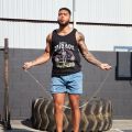 barbell brigade Athletic Mens Fitness Gym Tank Top Training Running Cotton Sleeveless Shirt Male Sports Workout Vest Undershirt. 