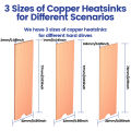 JEYI Copper M.2 Heatsink, NVMe 2280 SSD Copper Cooler Solid State Disk Radiator with Thermal Silicone Pad for Laptop Desktop. 