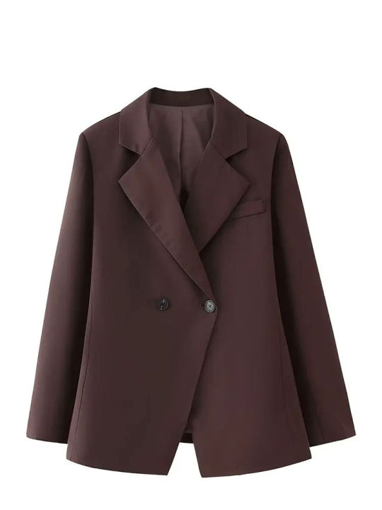 Women%20Fashion%20Solid%20Blazer%20Lapel%20Slim%20Double%20Breasted%20Long%20Suit%20Coat%20Female%20Wild%20Office%20Lady%20Commute%20Woman%20Outercoat%20Top%20-%20Image%202