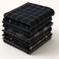 6 Packs of Men's Pure Cotton Plaid Handkerchiefs, Gentleman's Suit Flap Pocket Pants Squares, Thin Sweat Towels, Wedding and Holiday Supplies.