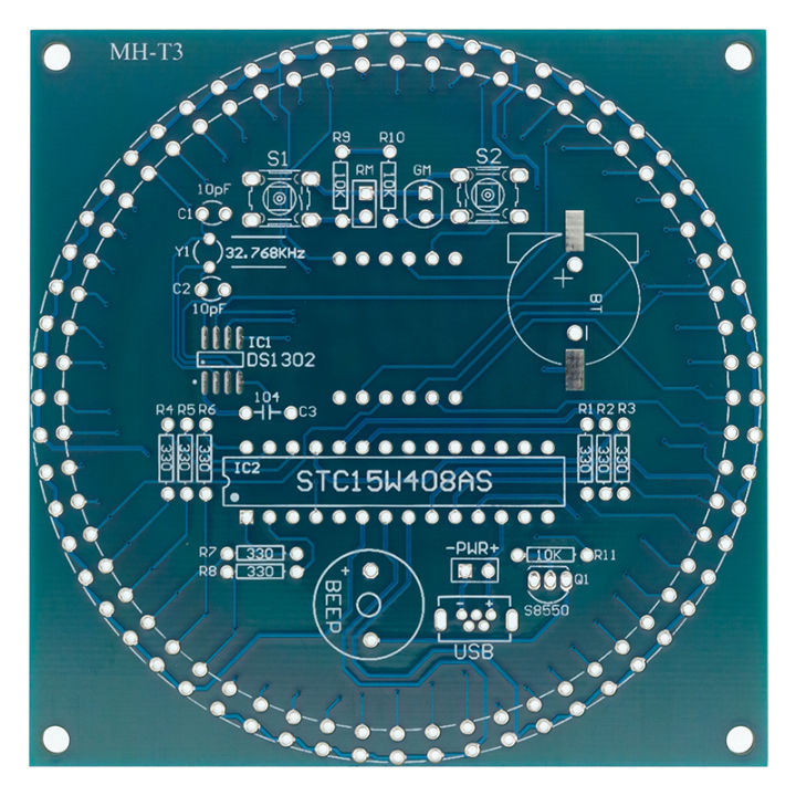 DIY%20Rotating%20Digital%20LED%20Display%20Module%20Alarm%20Electronic%20Digital%20Clock%20Kit%2051%20SCM%20Learning%20Board%205V%20DS1302%20-%20Image%205