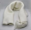 Premium Quality  White Colour Woolen Muffler For Men's. 