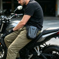 Drop Leg Bag Motorcycle Waist Pack Pouch Waterproof Riding Cycling Thigh  Bag with Hard Shell for Men,Microfiber Pattern. 