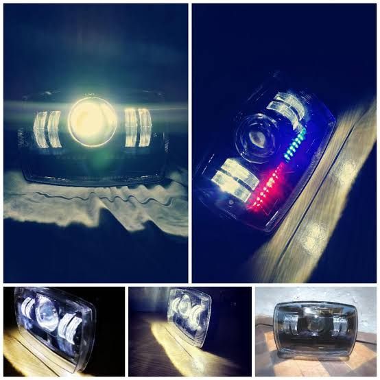 Projector Bike Headlight With Dolphin Flash Light For Honda CG-125 & CD-70 Motorcycles