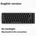 Mechanical Keyboard Wireless Bluetooth 2.4G Gaming Keyboard GK68. 