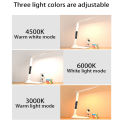 Folding Table Lamp USB Reading Touch Dimmable Eye Protection With Alarm Clock Thermometer LED Desk Lamp USB Charge Night Light.