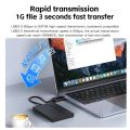 2.5" External Hard Drive Enclosure USB 3.0 Hard Disk Case 6TB Supports 7mm 9.5mm SATA SSD HDD For Laptop PC. 