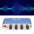 Mini Stereo Mixer 4 in 1 Out Volume Adjustment 3.5mm Sound Selector Amplifier for PC Laptop Headphone Sound Mixer Selector.