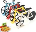 Bicycle Pizza Cutter - The Tour de Pizza Bicycle Pizza Cutter has Dual Stainless Steel Pizza Cutter Wheels - White Elephant Gifts - Funny Gifts - Kitchen Gadgets. 