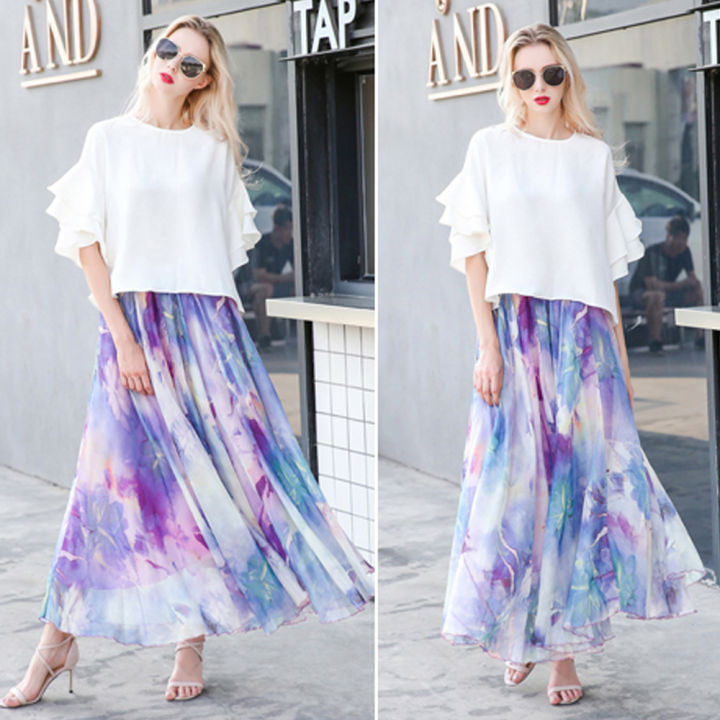 Summer%20Chiffon%20Leopard%20Print%20Holiday%20Bohemia%20Maxi%20Skirt%20Vacation%20Beach%20Korean%20Elastic%20Waist%20Long%20Skirts%20For%20Woman%20boho%20-%20Image%204