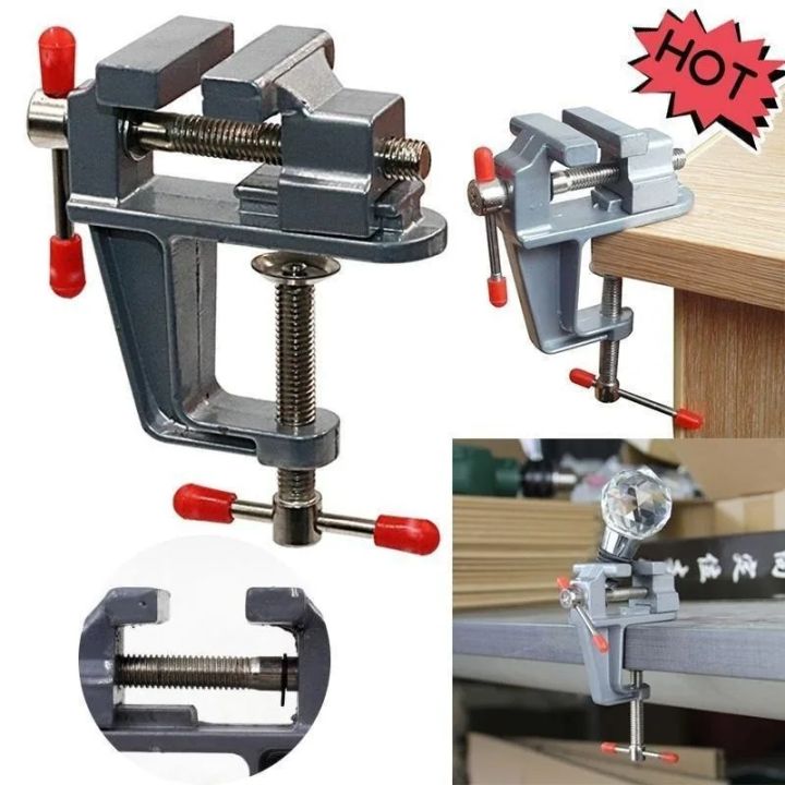 Morsa Mini In Lega Di Alluminio Per Hobby E Gioielleria - Apertura Ganasce 35mm, Morsetto Da Banco Portatile Per Modellismo, Fai Da Te E Piccole Riparazioni
