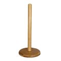 Wood Paper Towel Holder,Simply Standing Counter Top Wooden Paper Roll Holder for Cabinet Table (Round Bottom). 