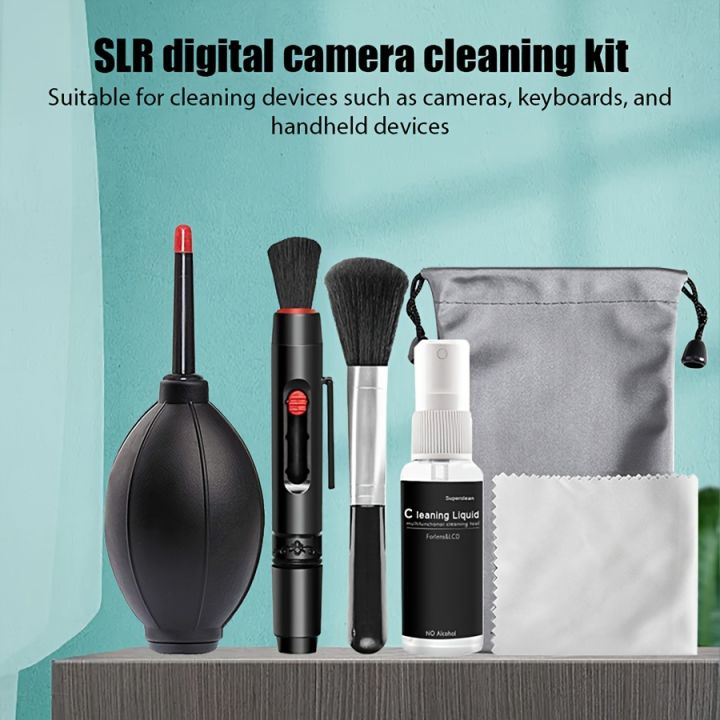 Slr Digital Mirrorless Camera Cleaning Set Laptop Screen Keyboard Air Blowing For Lens Cloth Cleaning Set Liquidless