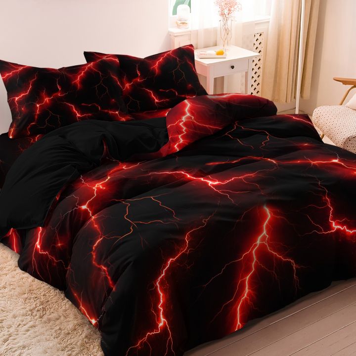 3Pcs%20Lightning%20Thunder%20Pattern%20Print%20Duvet%20Cover%20Bedding%20Set%20Soft%20Breathable%20For%20Four-seasonBedroom%20Dormitory%20Decorative%20-%20Image%205