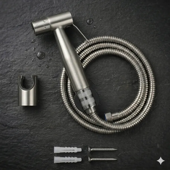 MUSLIM%20SHOWER%20STAINLESS%20STEEL%20WITH%20HOLDER%20AND%201%20METER%20CHAIN%20-%20Image%202