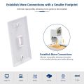 1/5/10PCS RJ45 CAT6 Ethernet Keystone Jack No Punch-Down Tool-Less Rj45 Module Coupler Ethernet Module Female Jack Wall Adapter.