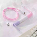 8k Aviation Plug-In Mechanical Keyboard Customization Spring Spiral Magnetic Shaft Keyboard Typec Multifunctional Charging Cable. 