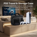 PS5 Travel Case Protective Bag for PS5 Console Disc/Digital Edition with Controllers Game Cards Headset Organizer. 