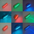USB Powered 5mm Wooden Led Base with Warm White Cold RGB Colored Lights for 3D Acrylic Plexiglass Night Lamps. 
