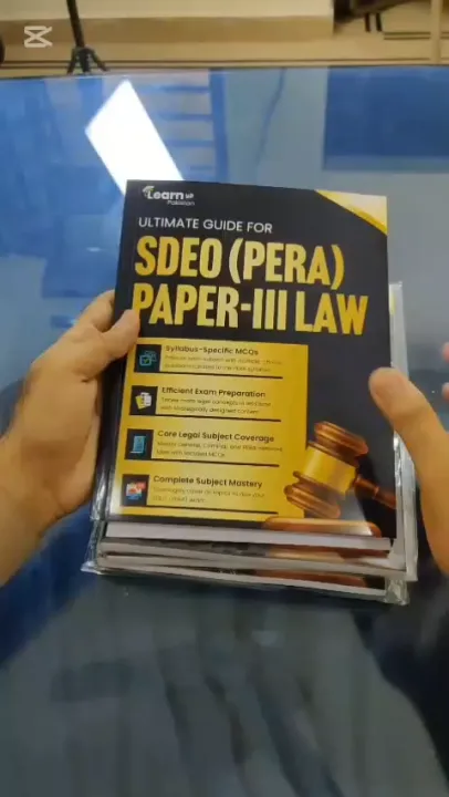 Learn Up Pakistan’s Ultimate Law Guide for SDEO (PERA) Paper III | Daraz.pk