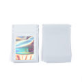 50Pcs Thick Smell Proof Mylar Bag Holographic Laser Color Plastic Packaging Pouch Jewelry Retail Storage Pouch  Zip Lock Bag. 