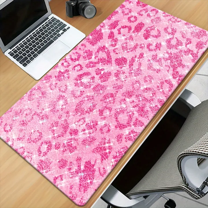 1pc,%20Pink%20Leopard%20Print%20Glitter,%20HD%20Printed%20Desk%20Mat,%20Multifunctional%20XXL%20Mouse%20Pad,%20Keyboard%20Gaming%20Mouse%20Pad,%20Office%20Computer%20-%20Image%202