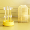 3-In-1 Baby Silicone Tongue Brush Infant Toddler Oral Care Toothbrush Training Teeth Brush with Cover BPA Free BY11. 