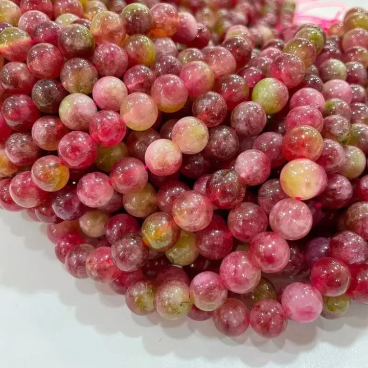 Optimize%20Watermelon%20Tourmaline%20Crystal%20Natural%20Stone%20Beads%20DIY%20Jewelry%20Accessories%206mm%208mm%2010mm%20Loose%20Crystal%20Beads%20-%20Image%203