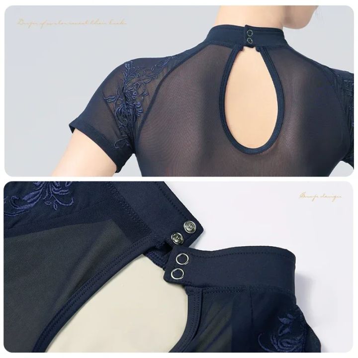 Classical%20Dance%20Leotards%20Adult%20Stand%20Collar%20Dance%20Chinese%20Knot%20Buckle%20Embroidery%20Women%20Ballet%20Dance%20Leotard%20Gymnastics%20Bodysuit%20-%20Image%206