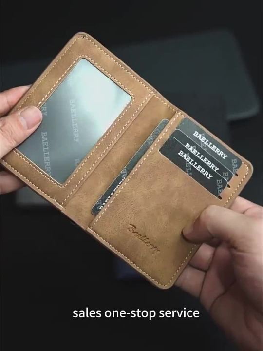 Baellerry Wallet for Men PU Leather Front Pocket Minimalist Money Clip Travel Essentials