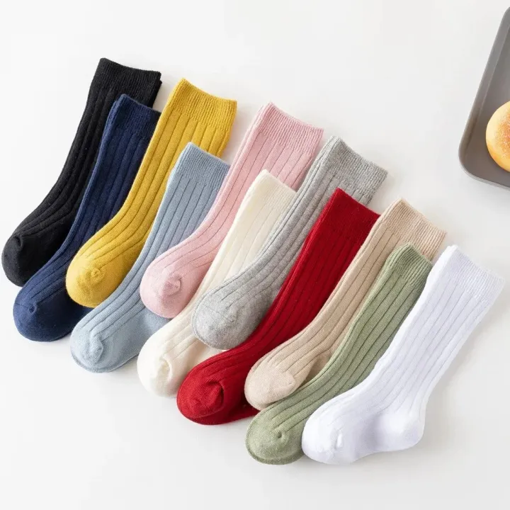 3Pairs/Lot%20Baby%20Knee%20High%20Socks%20Kids%20Girls%20Boys%20Soft%20Cotton%20Long%20Sock%20Cute%20Spanish%20Stripe%20Solid%20Children%20Socken%20For%200-8Years%20-%20Image%204