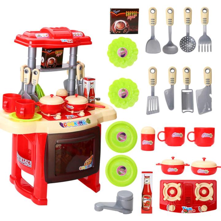 Kitchen Set for Kids Girls Boys - Cooking Toy Set with Accesssories  Pretend Play Toys for Childrens