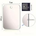 Acrylic Shower Mirror with Wall Hook Vanity Mirror Fogless Bathroom Mirror for Men Shaving Women Makeup Travel Portable Vanity. 