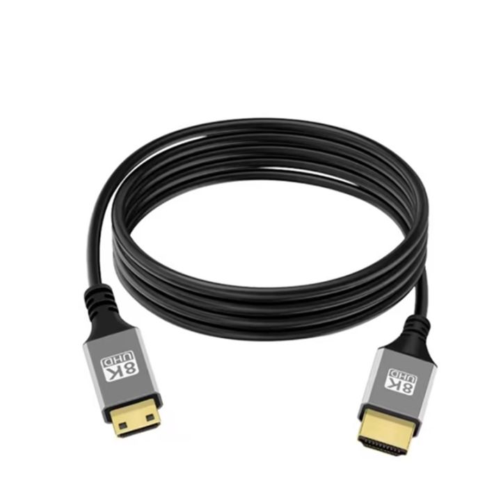 8K Mini HDMI-compatible to HDMI Cable HDTV 2.1 Cable For Camera TV ...