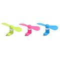Mini Usb Fan Supported type b Otg Mobile Phone.