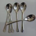 NOVA 6 pcs stainless steel long sup spoon 6 inches long silver colour. 