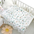 Newborn Baby Blanket Bamboo Cotton Swaddling Wrap Soft Thin Bedding Bath Towel 2 Layer Gauze Stroller Blankets. 