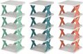 5 Tier Shoe Rack,Adjustable Shoe Rack,Multi Tier Foldable Shoe Organizer Rack Multifunctional Storage Free Standing Shoe Shelf,Multi Tier Shoe Rack Suit for Closet,Hallway Blue.