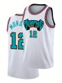 New York  "Ewing 33" Basketball Jersey - White with Orange & Blue Accents  Basketball Fan Jersey Parent-child Outfit. 