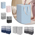 75L Large Laundry Basket Bag Freestanding Clothes Basket Laundry Hamper Collapsible Tall Washing Basket With Extended Handles. 