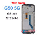 New IPS For 6.5'' Motorola G50 LCD XT2137 Display Touch Screen Assembly For Motorola G50 5G LCD xt2149 Display  With frame. 
