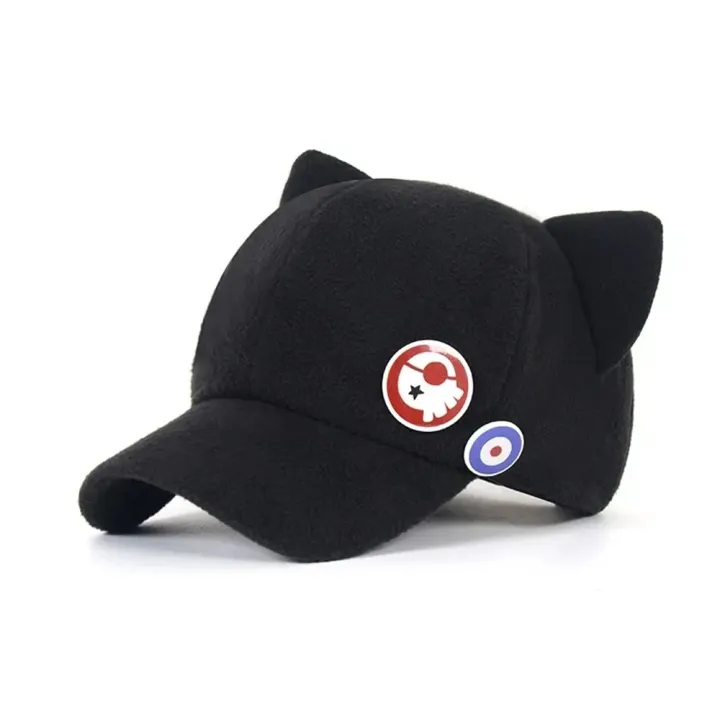 Anime%20Cute%20Cat%20Ears%20Asuka%20Langley%20Soryu%20Cosplay%20Cotton%20Hat%20Adult%20Girls%20Baseball%20Cap%20Badge%20Prop%20Party%20Accessories%20-%20Image%202