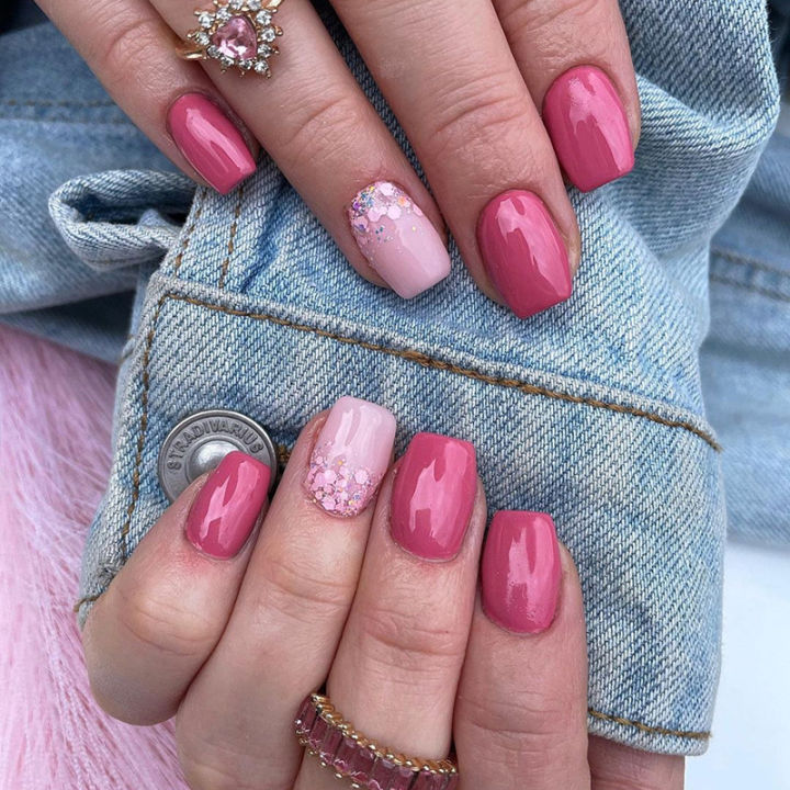 24pcs%20Square%20Short%20Fake%20Nails%20Blue%20Green%20Butterfly%20French%20False%20Nails%20Designs%20Full%20Coverage%20Waterproof%20Artificial%20Press%20on%20Nail%20-%20Image%205