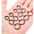 2Pcs Small Hoop Spring Ear Clips Earrings For Women Men Stainless Steel Painless No Piercing Stealth Fake Ear Jewelry 8-20mm. 