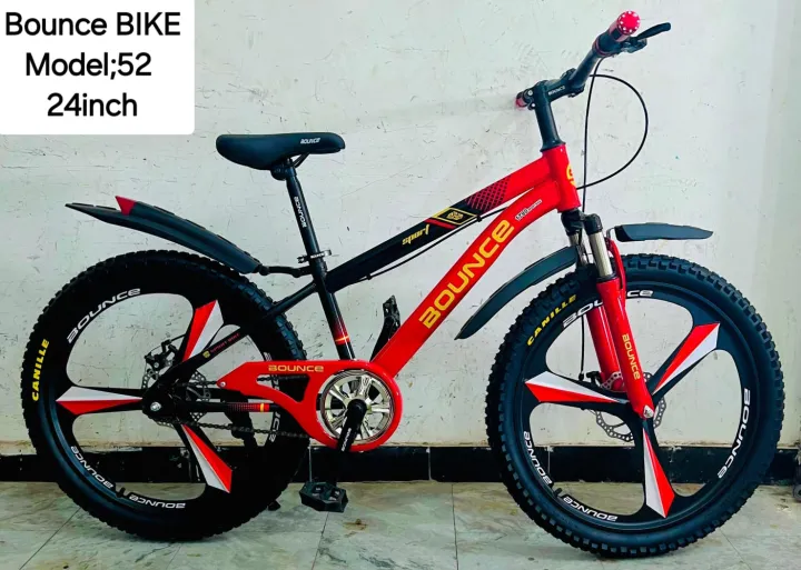 Bounce Bike 24 Inch Cycle In Star Rims For 10 To 15 Years Child | Daraz.pk