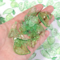 20-200pcs Green Transparent Leaves Acrylic Pendants Various Spacer Charms Beads For Jewelry Making Diy Necklace Bracelet Earring. 
