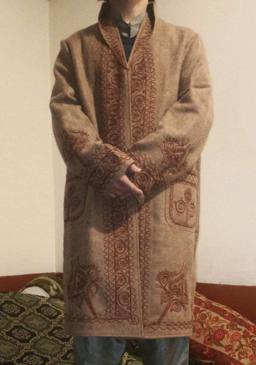 Chitrali Traditional Chugha Long Coat | Traditional Embroidered Long coat | Chugha